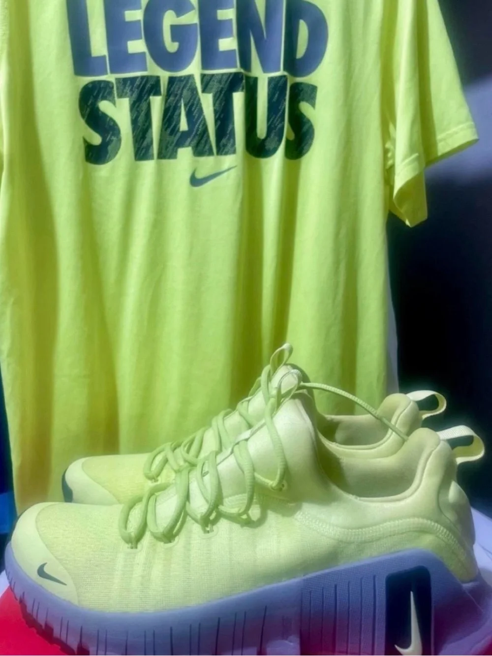 Nike Men's Neon Yellow Athletic Sneakers